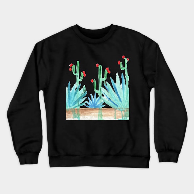 Dripping Cacti Crewneck Sweatshirt by Artistic-Nomad